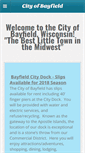 Mobile Screenshot of cityofbayfield.com