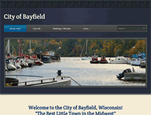 Tablet Screenshot of cityofbayfield.com